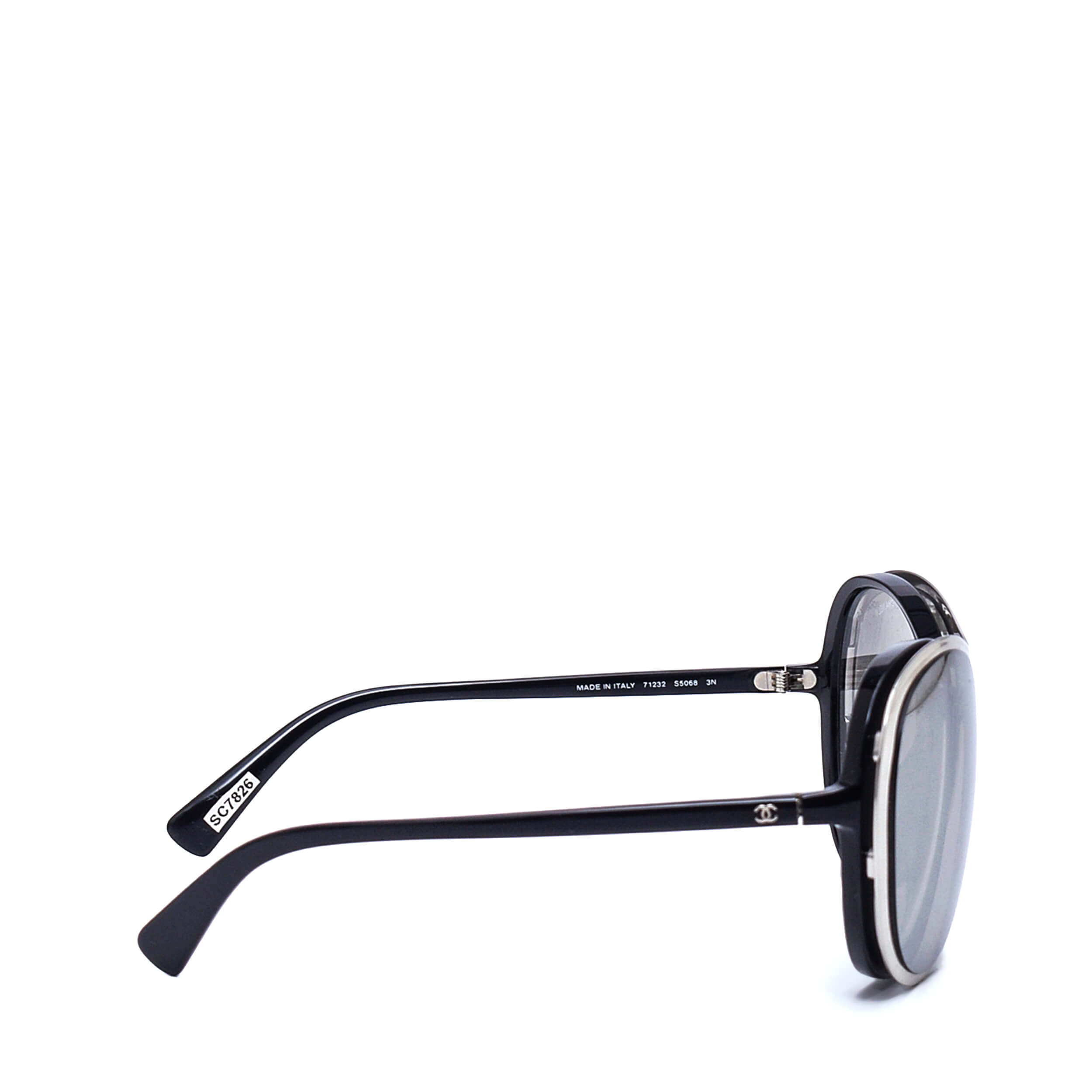 Chanel - Grey Mirrored Shield Sunglasses / S5068